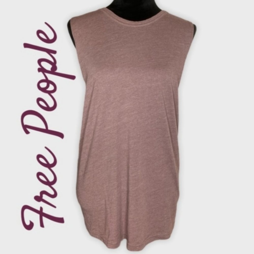 NWT Free People No Sweat Tank Eldeberry Tea